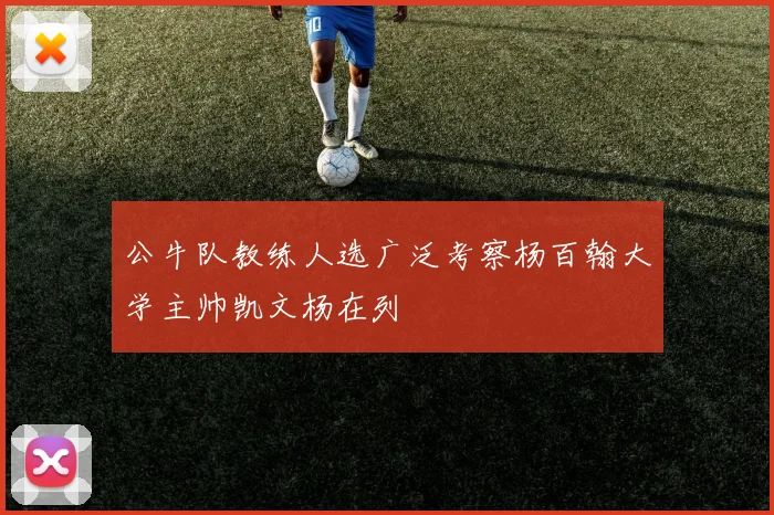 公牛队教练人选广泛考察杨百翰大学主帅凯文杨在列
